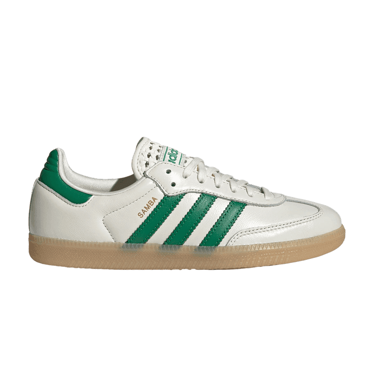 adidas Samba OG Basketweave Tongue Off White Green (Women's)