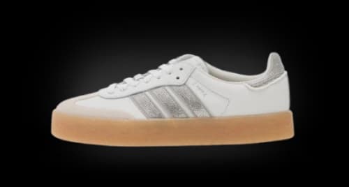 adidas Sambae Rhinestone Crystal White Silver (Women's)