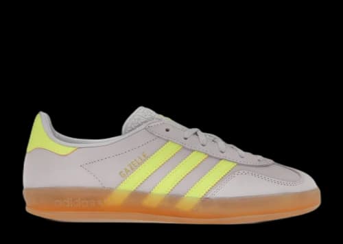 adidas Gazelle Indoor Silver Dawn Solar Yellow (Women's)