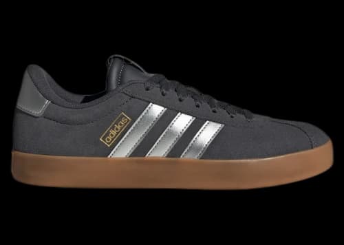 adidas VL Court 3.0 Carbon Silver Metallic Gold (Women's)
