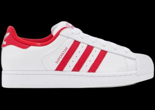 adidas Superstar II White Better Scarlet