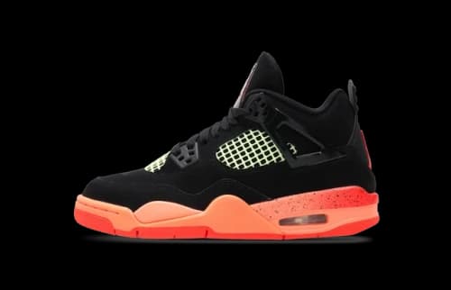 Jordan 4 Retro Black Infrared Barely Volt (GS)