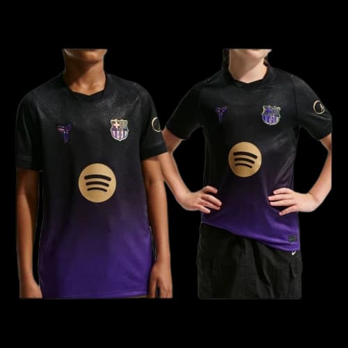 (GS) Nike Kobe x F.C. Barcelona 2026/27 Stadium Away Dri-FIT Replica T-Shirt 'Field Purple Black Metallic Gold'