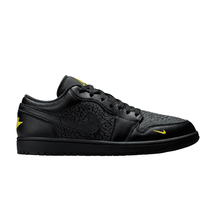 Jordan 1 Low Black Elephant Print