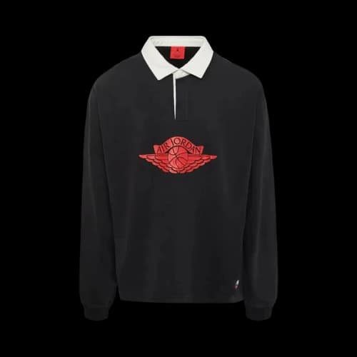 Jordan Flight Essentials Rugby T-Shirt 'Black University Red'