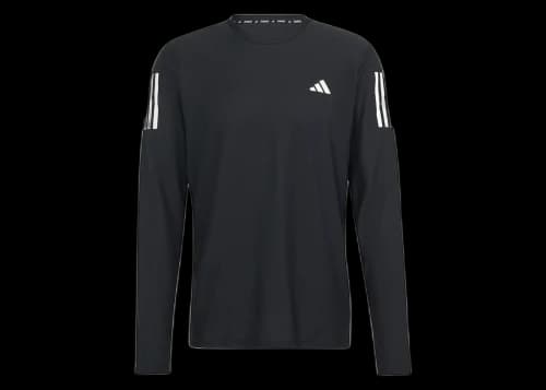 adidas Own The Run Long Sleeve Tee Black