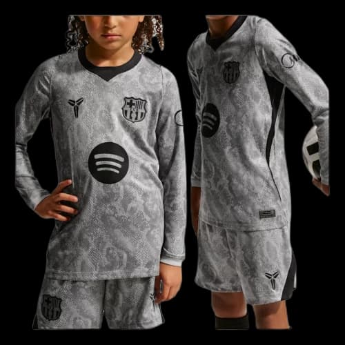 (GS)Nike Kobe x F.C. Barcelona 2026/27 Stadium Goalkeeper Away Dri-FIT Replica T-Shirt 'Wolf Grey Black'