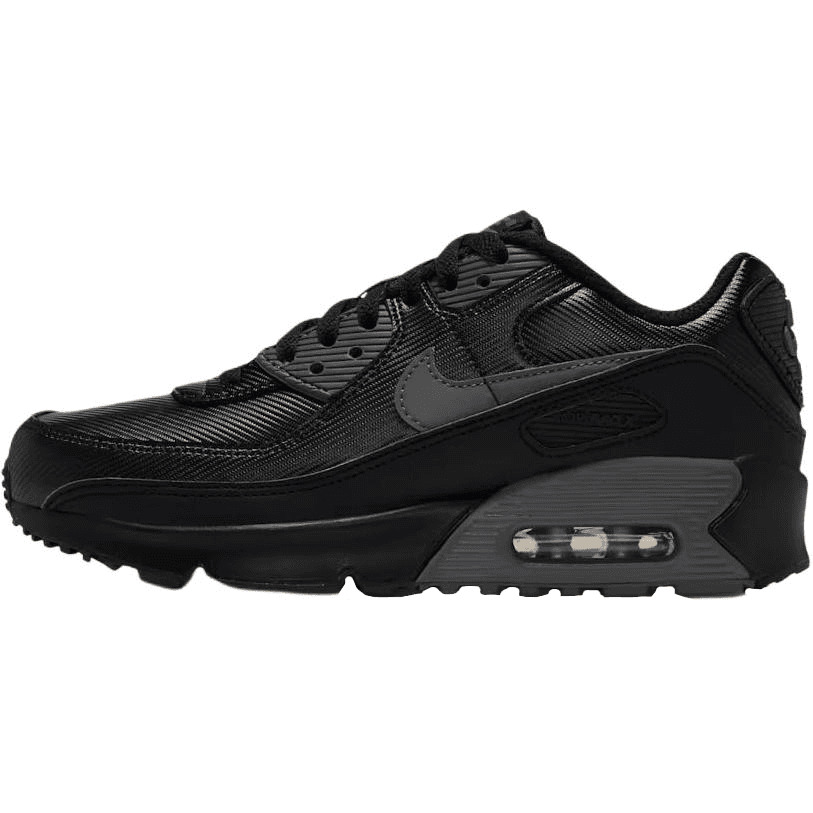 Nike Air Max 90 SE GS 'Black Metallic Silver'