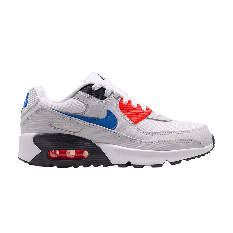 (GS) Nike Air Max 90 SE 'White Bright Crimson Royal'