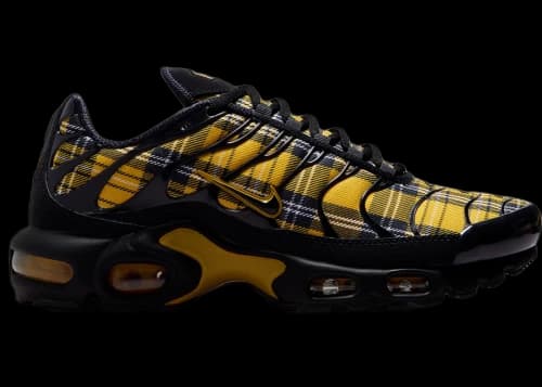 Nike Air Max Plus Black Yellow Ochre Plaid (Women's)