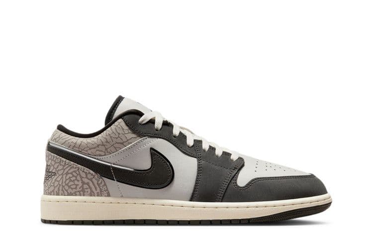 Jordan 1 Low SE Sail Deep Pewter Elephent Print