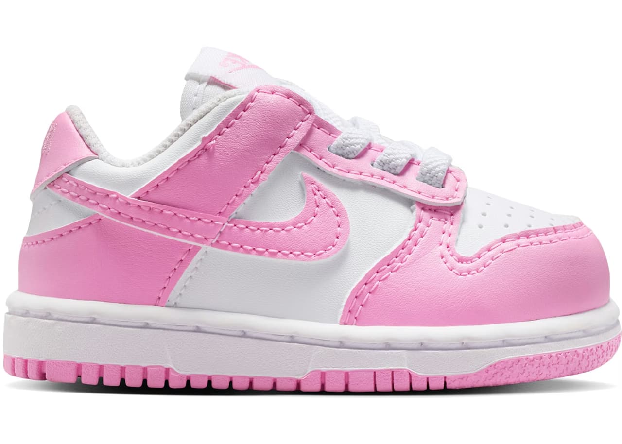 Nike Dunk Low White Pink Rise (TD)