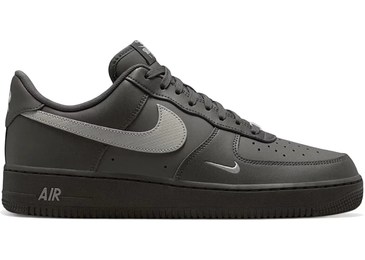 Nike Air Force 1 Low '07 Carbon Fiber Swoosh Newsprint College Grey