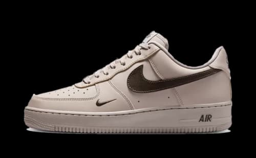 Nike Air Force 1 Low '07 Carbon Fiber Swoosh College Grey Newsprint