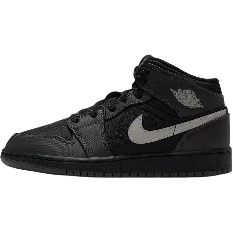 Air Jordan 1 Mid Utility GS 'Black Spruce Fog'