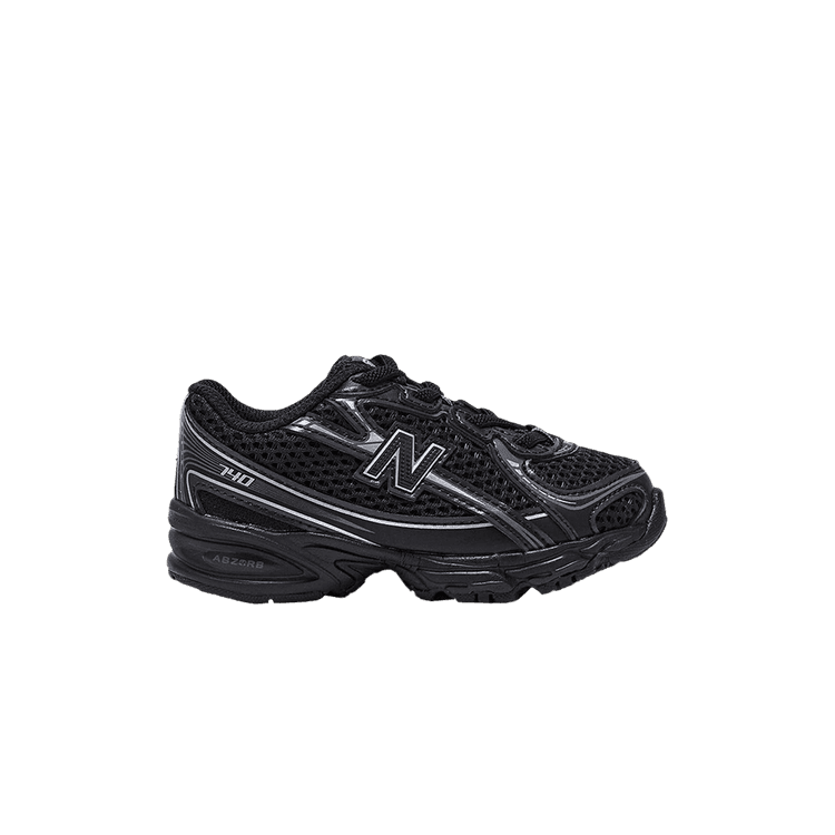 New Balance 740 Bungee Lace Black Silver Metallic (TD)