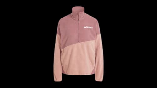 adidas Women's Terrex Multi Climawarm Fleece Anorak Burgundy/Warm Clay