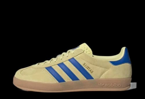adidas Gazelle Indoor Powder Yellow Royal Blue
