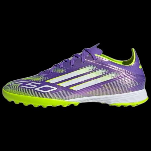 adidas F50 Pro TF Purple Rush Cloud White Lucid Lemon