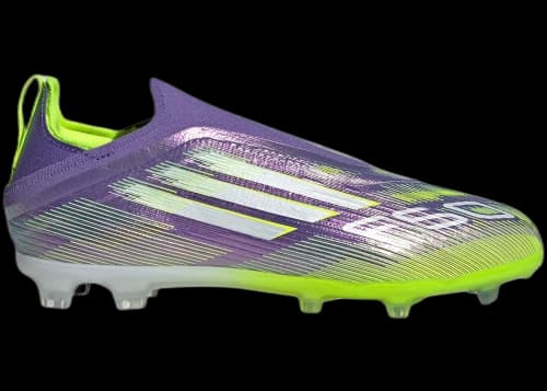 adidas F50 Elite Laceless FG Purple Rush Cloud White Lucid Lemon (GS)