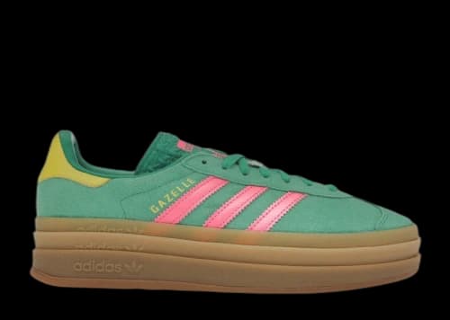 adidas Gazelle Bold Court Green Lucid Pink (Women's)