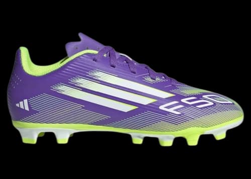 adidas F50 Club FG/MG Purple Rush Cloud White Lucid Lemon (GS)