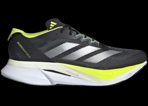 adidas Adizero Boston 12 Aurora Ink Silver Metallic Pulse Lime