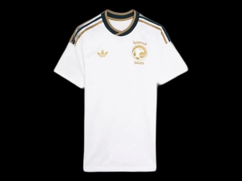 adidas Saudi Arabia 26 Away Authentic Jersey White/Khaki/Aurora Ivy