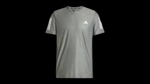 adidas Own The Run Tee Grey Six/White Melange
