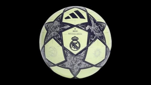 adidas UCL Real Madrid Mini Ball Almost Lime/Silver Metallic/Noble Ink