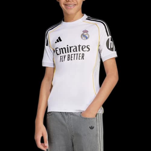adidas Kids' Real Madrid 25/26 Home Jersey White