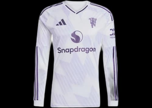 adidas 25/26 Long Sleeve Away Jersey Manchester United White
