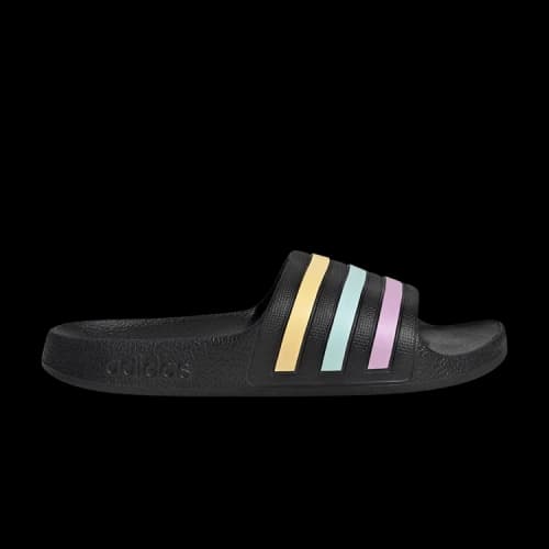 Adilette Aqua Slide K 'Black Orange Tint Halo Mint'