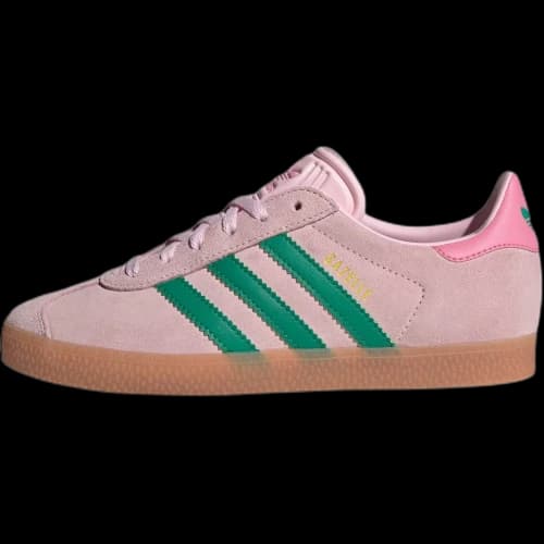 adidas Gazelle Clear Pink Court Green (GS)