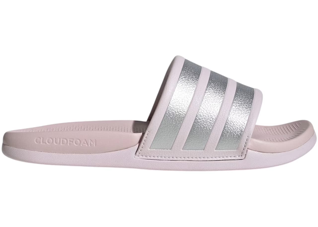 adidas Adilette Comfort 2.0 Slides Almost Pink Silver (Women's)