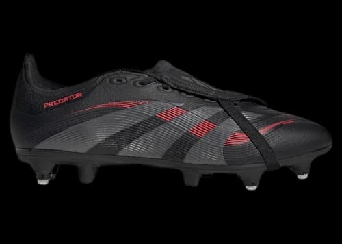 adidas Predator League Fold-Over Tongue SG Core Black Grey Four Lucid Red