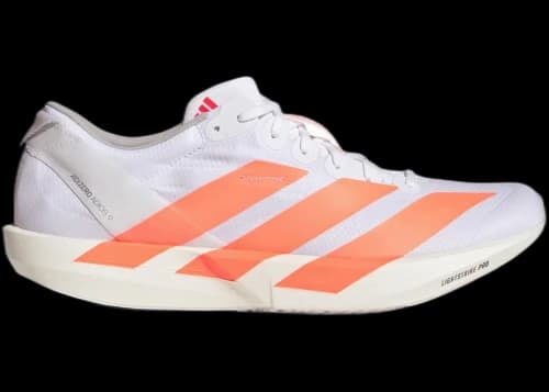 adidas Adizero Adios 9 White Lucid Orange Lucid Red