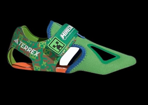 adidas Terrex Captain Toey 2.0 Sandals Minecraft Semi Lucid Lime Ray Blue Orange (GS)