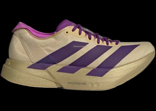adidas Adizero Adios Pro 4 Sand Rich Purple Gold Metallic (Women's)