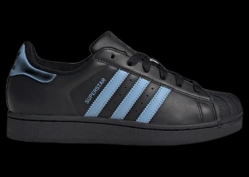 adidas Superstar II Core Black Ash Blue (Women's)