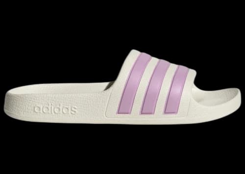 adidas Adilette Aqua Slides Off White Bliss Lilac (GS)