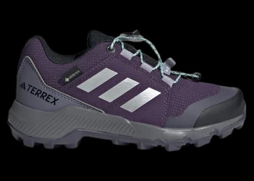 adidas Terrex Gore-Tex Aurora Plum Silver Metallic Semi Flash Aqua (GS)