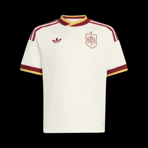 adidas Kids Spain 26 Away Jersey Off White