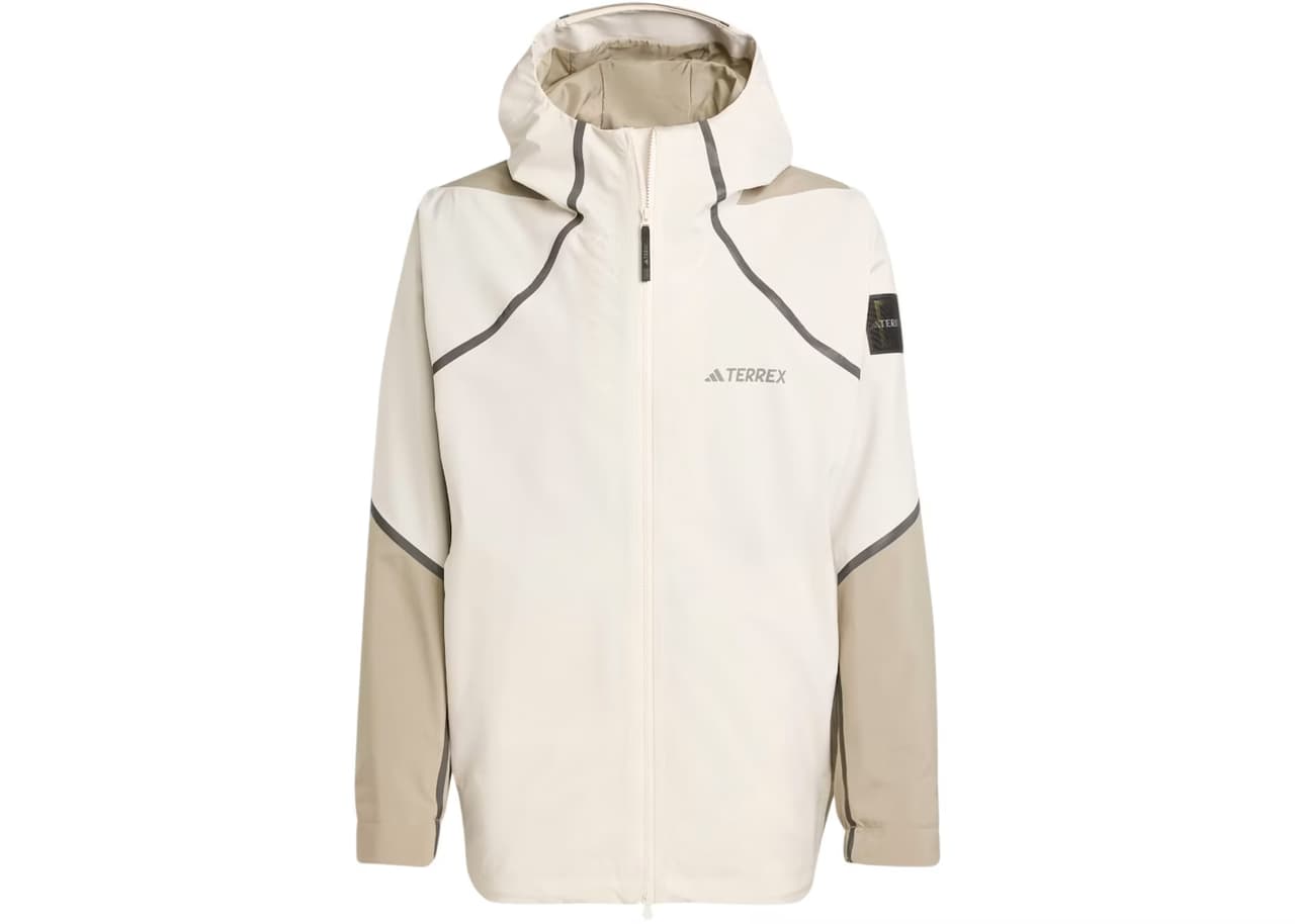 adidas Nat Geo Climaproof Rain Jacket Alumina Silver Pebble