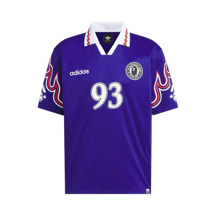 adidas x BAPE Flame Jersey Blue