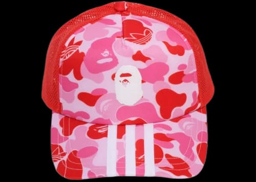 adidas x BAPE Camo Mesh Cap Pink