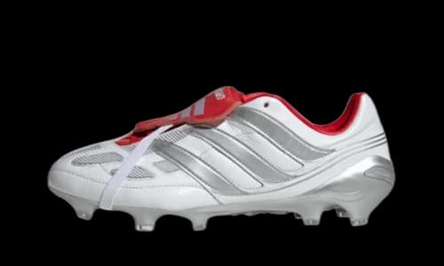 adidas Predator Precision FG David Beckham White Silver Metallic Vivid Red