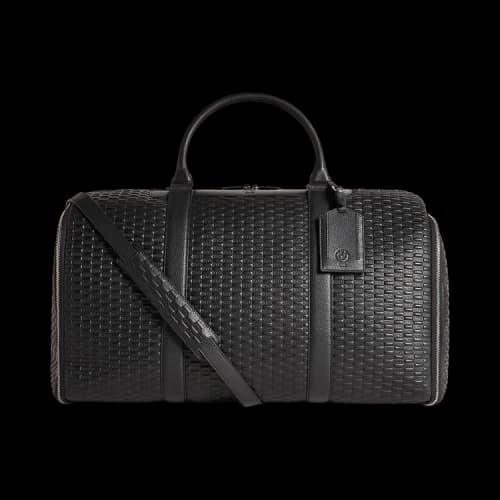 Kith x BMW Leather Travel Garment Duffle Bag Black
