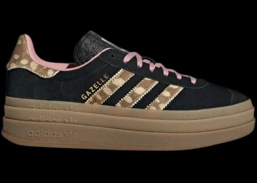 adidas Gazelle Bold Black Brown Desert Wonder Mauve Bambi Stripes (Women's)