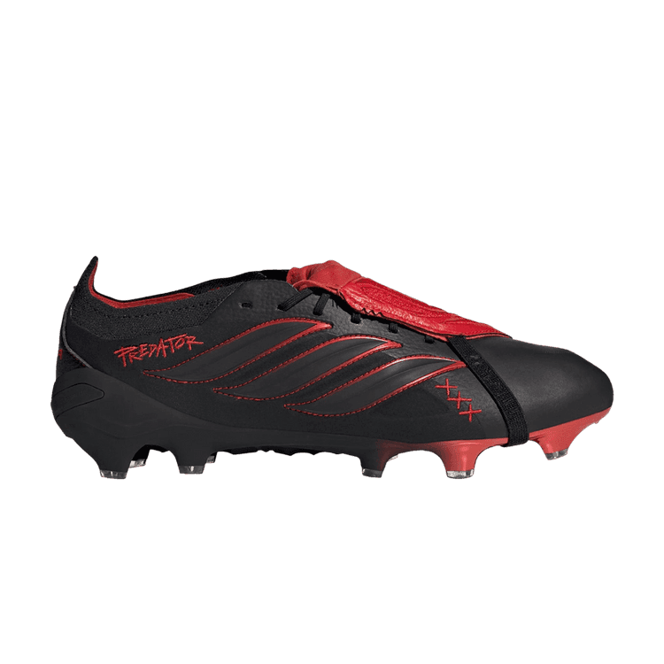 adidas Predator Elite Fold-Over Tongue FG 'Core Black Vivid Red'